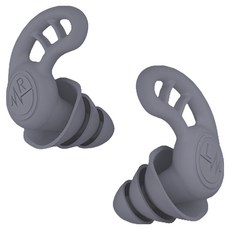 SUNORO 鯊魚鰭耳撐/矽膠降噪耳塞 灰色, 1組, 2個裝