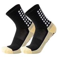 Ove 防滑運動足球襪 2雙, 黑色, 2個