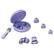 YUNMI 睡眠降噪入耳式矽膠耳塞 附收納盒 紫色, 1對, 1組