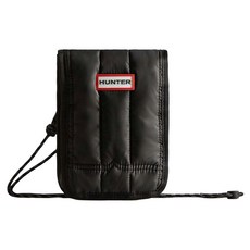 HUNTER BOOTS 橡膠感尼龍空氣手機包 UBP1164KBM-BRO, 黑色, 1個