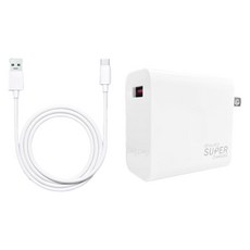DTAudio OPPO超級閃充頭 + TypeC傳輸線30cm, 白色, 1個