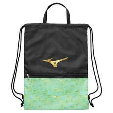 Mizuno 美津濃 ASG棒壘束口袋 1FJYC82493, 黑綠色, 1個