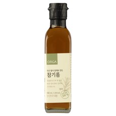 ORGA 韓國產發芽芝麻製成的芝麻油, 180ml, 1個