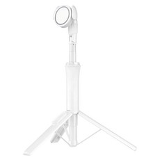 VOORCA CB 磁吸藍牙自拍棒 150cm, 白色, 1個, WS-22001-4