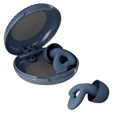 YUNMI Y32 超強隔音睡眠耳塞 入耳式降噪耳塞 矽膠隔音睡眠耳塞 防噪音耳塞 可水洗 附收納盒 藍色, 2個裝, 1組