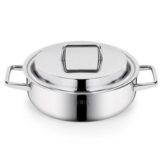 BRK Germany Smart Pro 電磁爐用五層不鏽鋼火鍋, 24cm, 銀色, 1個