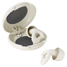 YUNMI Y32 超強隔音睡眠耳塞 入耳式降噪耳塞 矽膠隔音睡眠耳塞 防噪音耳塞 可水洗 附收納盒 白色, 1對, 1組