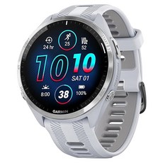 SPACE SHIELD Garmin 智慧手錶相容 跑者運動矽膠錶帶, 白色, 1個