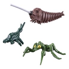 BANDAI 哥吉拉宇宙 摩斯拉幼蟲 + 卡馬奇拉斯 + 衝擊龍, 混和顏色, 1套