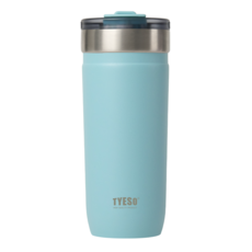 TYESO 泰碩 304不鏽鋼隨手保溫咖啡杯, 天空藍, 1個, 710ml