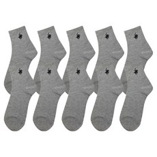 BEVERLY HILLS POLO CLUB 比佛利保羅 男士中筒Logo襪 10雙