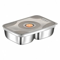 LZQ 316不銹鋼分隔便當盒 850ml, 不鏽鋼, 1個