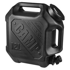 ISE MOUNT 小島嶼山 極致軍風大容量儲水桶/露營野餐茶水桶 12L, 黑色, 1個