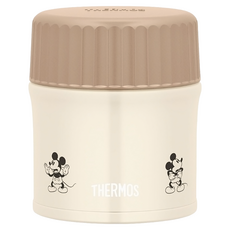 THERMOS 膳魔師 真空隔熱燜燒保溫湯罐 JBU-303DS, LBE 淺卡其米奇, 1個, 300ml
