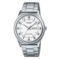 CASIO 卡西歐 男士日常日期金屬腕錶 MTP-V006D-7B2U + 電池更換券