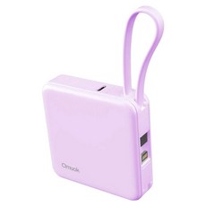 amuok 艾默克 Cube迷你雙線行動電源 5000mAh Type-C, 紫色, D927