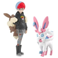 BANDAI 盒玩 精靈寶可夢 SCALE WORLD 帕底亞地區 牡丹&仙子伊布 公仔, 1套