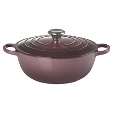 LE CREUSET 典藏媽咪鐵鍋 鋼頭, 無花果紫, 1個, 26cm