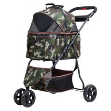 MODACore PET 摩達客寵物 帥氣野營風輕便分離式座艙摺疊寵物推車 15kg以下猫狗適用, 迷彩, 1個