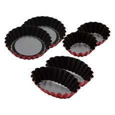 E Home Baking 蛋塔模 2p + 小菊花模 2p + 橢圓形模 2p 套組, 1套