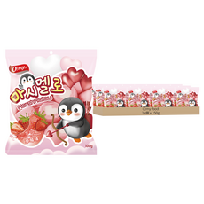 O my food 歐邁福 愛心棉花糖 草莓口味, 150g, 24個