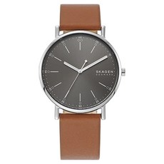 SKAGEN 男士經典皮革手錶 SKW6578