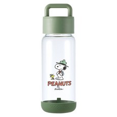 Corelle Brands 康寧餐具 SNAPWARE 提把隨行玻璃杯, SNOOPY 露營趣, 1個