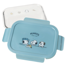 norns 耐熱玻璃保鮮盒 Peanuts 史努比, 1個, 容器 + 蓋子