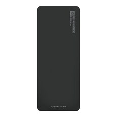 KZM OUTDOOR 3D TPU充氣單人床墊, 黑色
