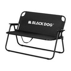 BLACKDOG 黑狗 雙人折疊椅 雙人椅 折疊椅 露營椅 情人椅 親子椅, 黑色, 1個