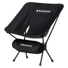 BLACK DOG 黑狗 鋁合金雙桿月亮椅, 黑色, 1個