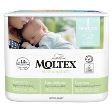 MOLTEX 舒比 黏貼型無慮紙尿褲 2~4kg, NB, 22片