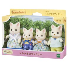 EPOCH Sylvanian Families 森林家族 牛奶貓家庭組 EP14400, 1套