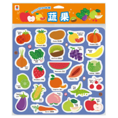 Fun House 樂智屋 BABY認知磁鐵 蔬果, 1個, 24片
