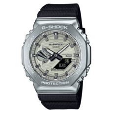 CASIO 卡西歐 G-SHOCK 雙顯錶 GBM-2100A-8BDR, 銀色, 1個