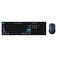 Keychron B36 全尺寸 無線鍵盤 Mac/Win 注音版本 + BM25 無線滑鼠 Mac/Win, 深黑綠, KCBD2, 普通型
