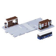 TAKARA TOMY 新城鎮 公車站 附小車 TW20961, 1套