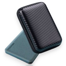 GRAYCO Toshiba Canvio 外接硬碟 Advance 2代 碳纖維紋路 硬殼收納盒, 1個