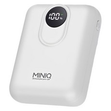 MINIQ 數顯急速快充行動電源 10000mAh Type-C, 白色, MD-BP086-Plus