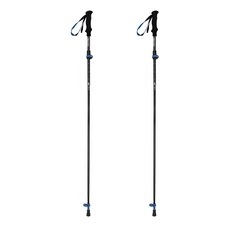 Naturehike 挪客 長風EXT碳纖維五節折疊登山杖2件組, 夜空藍, 1套