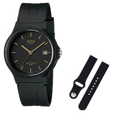 CASIO 卡西歐 學測手錶 + 矽膠錶帶組合 MW-59-1E