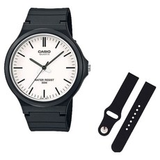 CASIO 卡西歐 學測手錶 + 矽膠錶帶組合 MW-240-7E
