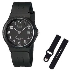 CASIO 卡西歐 學測手錶 + 矽膠錶帶組合 MW-59-1B