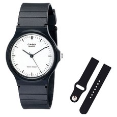 CASIO 卡西歐 學測手錶 + 矽膠錶帶組合 MQ-24-7E