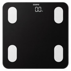 SAMPO 聲寶 14合1藍牙智能電子體重計/健康體脂計, 黑色, 1個, BF-Z2306BL