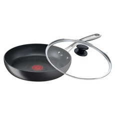 Tefal 特福 頂級御藏系列 不沾平底鍋 + 玻璃蓋 G2560602, 1個, 28cm