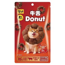 KPET 毛孩乾杯 牛舌Donut 狗零食, 50g, 1個, 牛舌