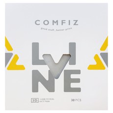 Comfiz 康菲 成人立體V型醫療口罩, 雪狐銀, 1套, 30片