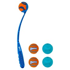 Chuckit Junior發射器18英吋 彈跳球 + 網球, 藍色, 1套