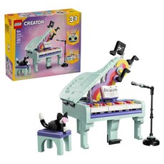 LEGO 31392 創意3合1系列 音樂裝飾鋼琴與貓咪 Music Decor Piano with Cat, 1個
